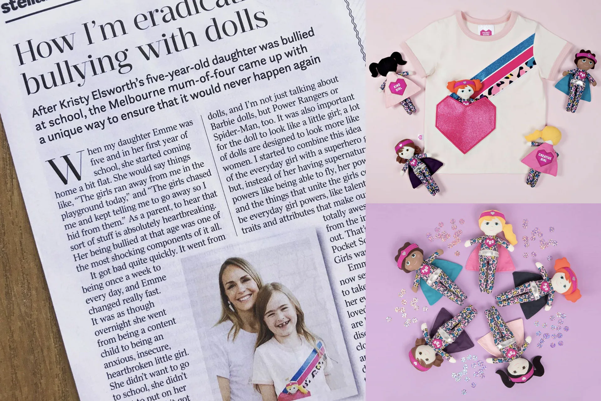 PSG-in-collaboration-with-PSG-and-AFC-Tamara-Design-Services Pocket Squad Girls Kristy Elsworth in Stellar Magazine